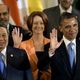 Indonesian President Yudhoyono, Australian Prime Minister Gillard, President Obama (Yuri Cortez/AFP)